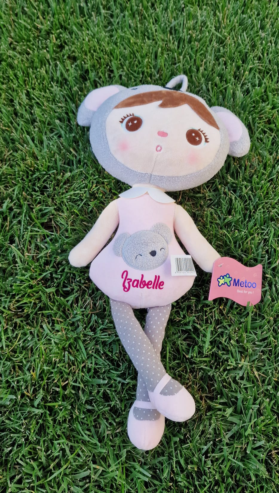 Papusa personalizata cu nume, model Koala - Izabelle