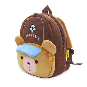 Rucsac personalizat model Ursuletul fotbalist (gradinita/cresa)