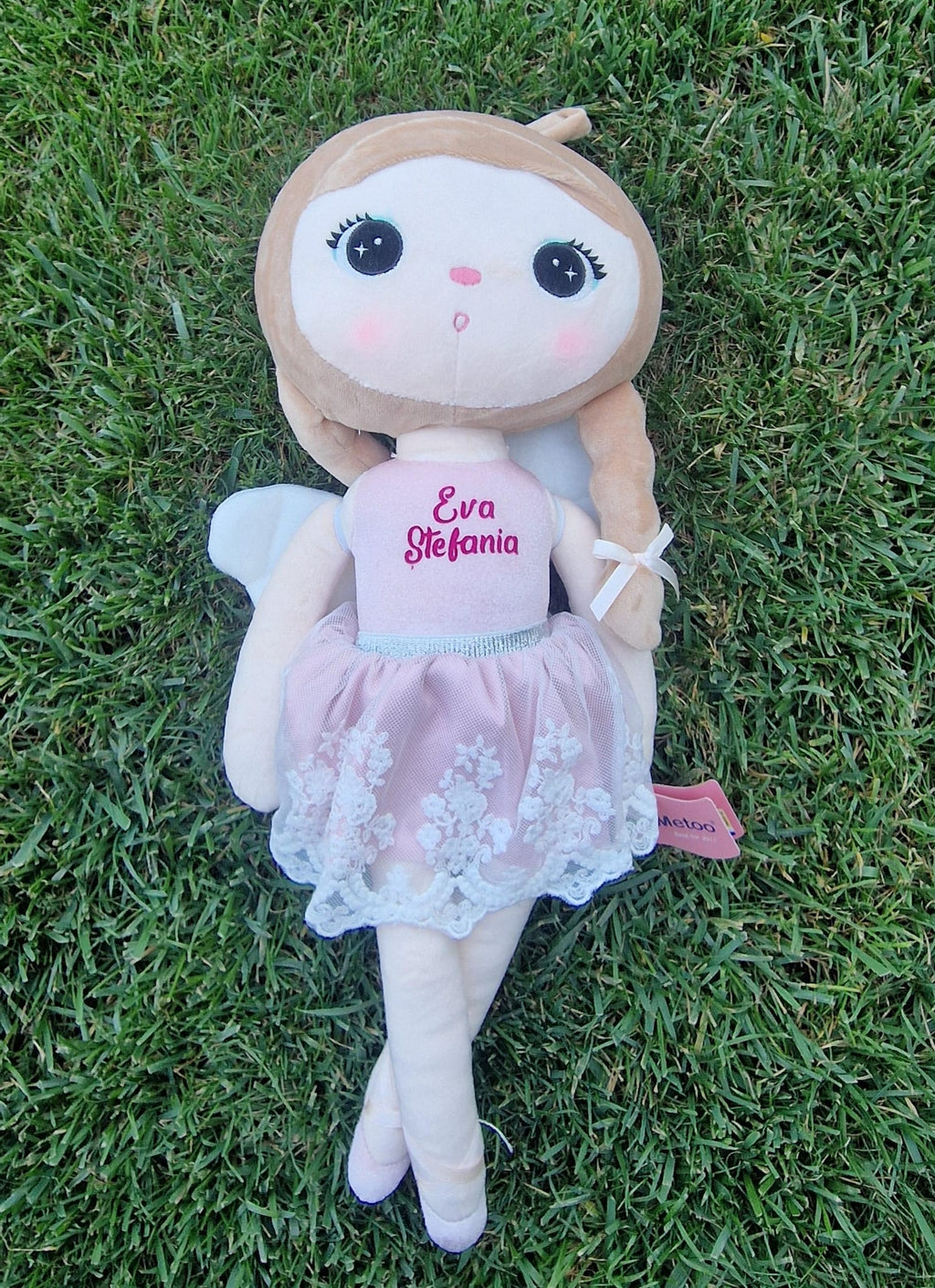 Papusa personalizata cu nume, model Ingeras- Eva Stefania