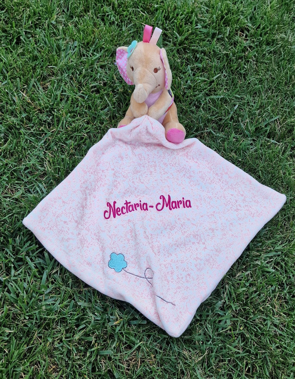 Paturica bebe personalizata cu numele Nectaria Maria
