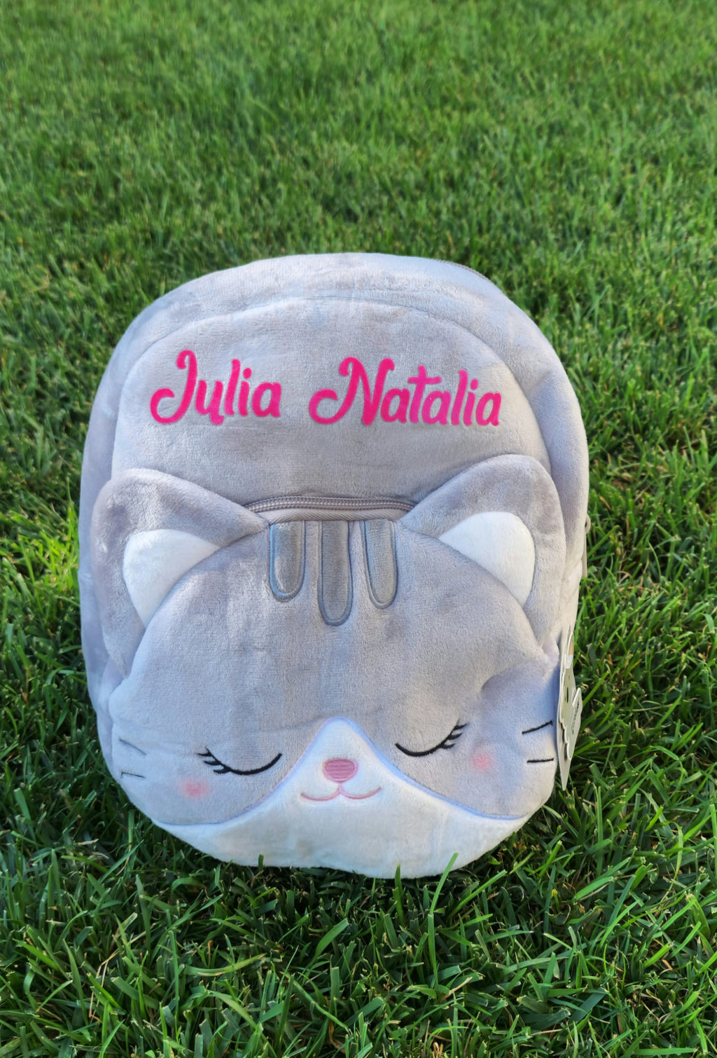 Rucsac Personalizat cu nume, model Cat- Julia Natalia