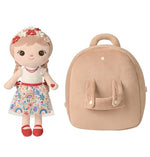 Rucsac Metoo personalizat, model Flower Girl, cu jucarie detasabila (cresa/gradinita)