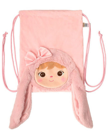 Sac personalizat, model Iepuraș pufos, grădiniță/creșă
