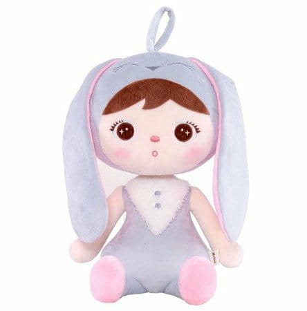 Papusa personalizata Metoo, Iepuras gri, 50 cm