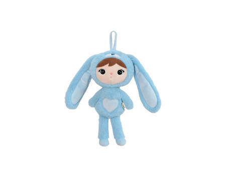 Papusa personalizata Metoo Iepuras pufos blue 30 cm