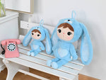 Papusa personalizata Metoo Iepuras pufos blue 30 cm