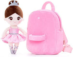 Rucsac personalizat model classic Princess cu jucarie detasabila (gradinita/cresa)